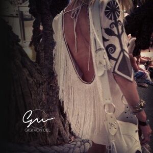 Vintage Spell & the Gypsy Collective - Wild Horses Dress (S) AU-8 Cream/white